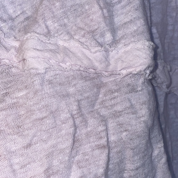 Free People Oversized Linen Sandstorm Flowy Lilac Lavender Top Size XS - Picture 14 of 16